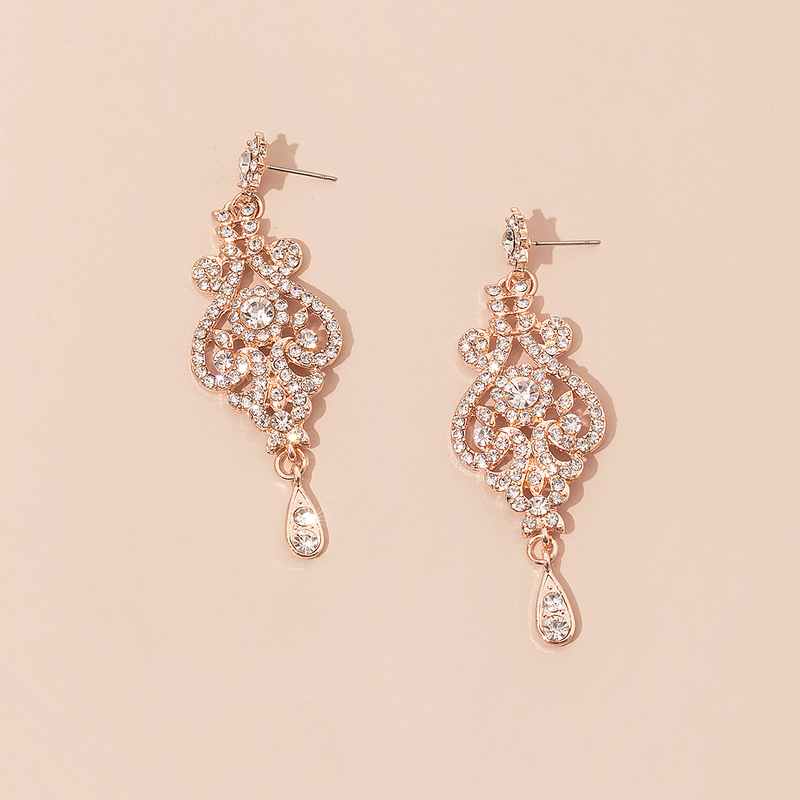 Ladies' Beautiful Alloy With Irregular Cubic Zirconia Jewelry Sets For Bride