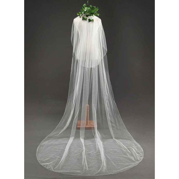 Two-tier Cut Edge Cathedral Bridal Veils