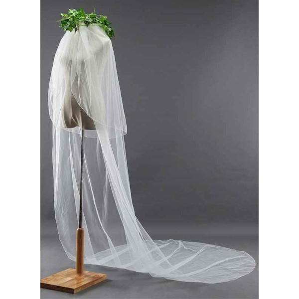 Two-tier Cut Edge Cathedral Bridal Veils