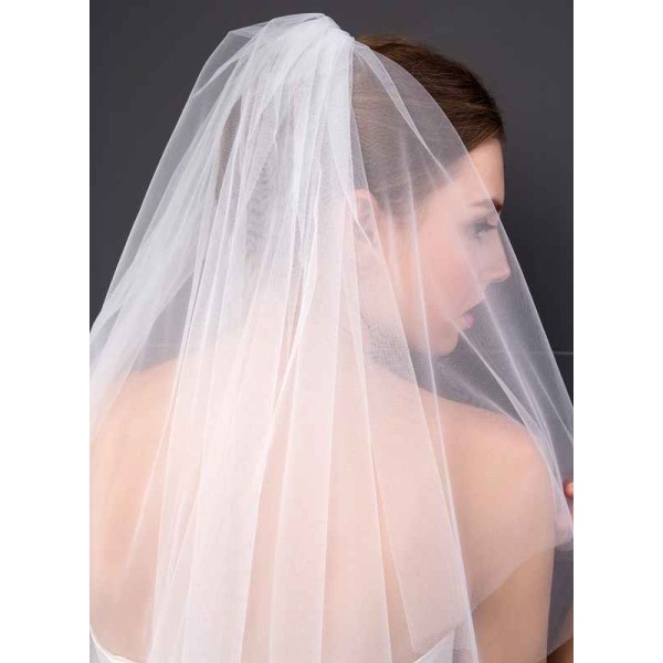 Two-tier Cut Edge Elbow Bridal Veils