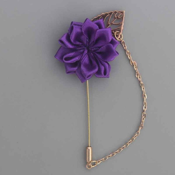 Romantic Free-Form Satin Boutonniere (Sold in a single piece) -