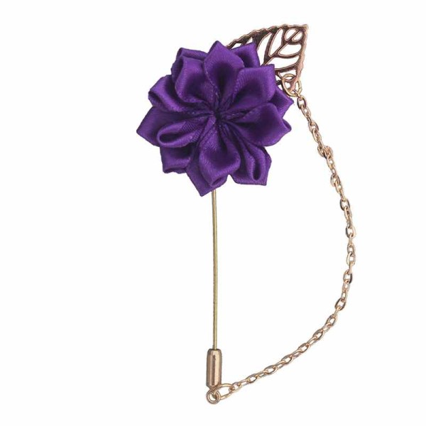 Romantic Free-Form Satin Boutonniere (Sold in a single piece) -