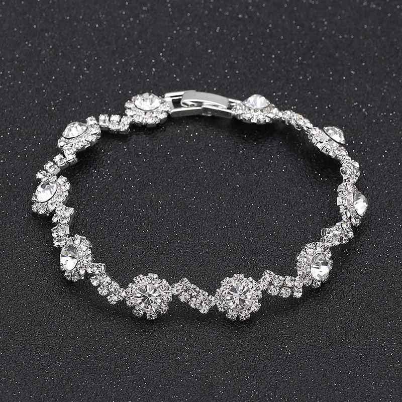 Ladies' Pretty Alloy With Irregular Cubic Zirconia Jewelry Sets