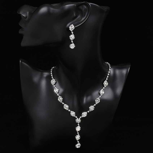 Ladies' Pretty Alloy With Irregular Cubic Zirconia Jewelry Sets