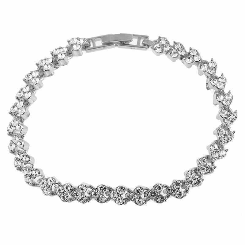 Ladies' Elegant Alloy With Irregular Rhinestone Bracelets