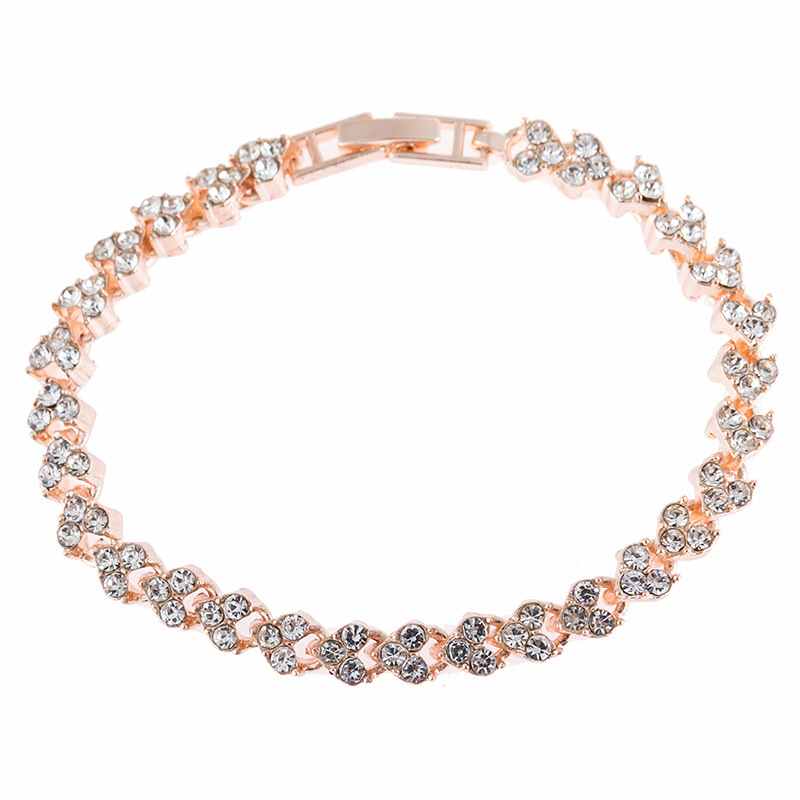 Ladies' Elegant Alloy With Irregular Rhinestone Bracelets