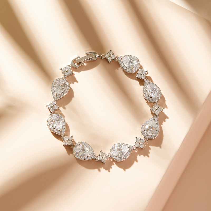 Beautiful Alloy With Irregular Rhinestone Bracelets