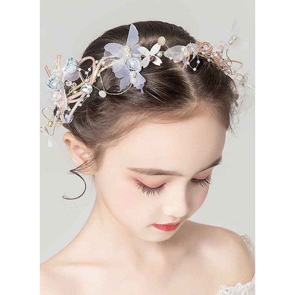 Flower Girl Alloy Headbands