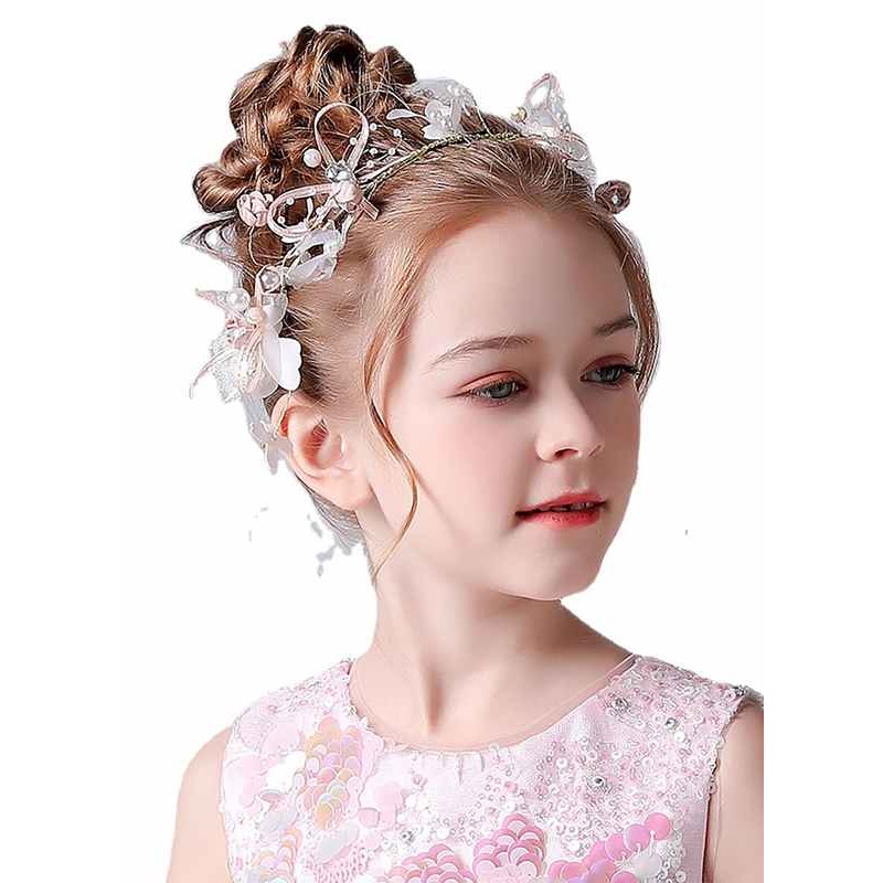 Flower Girl Alloy Headbands