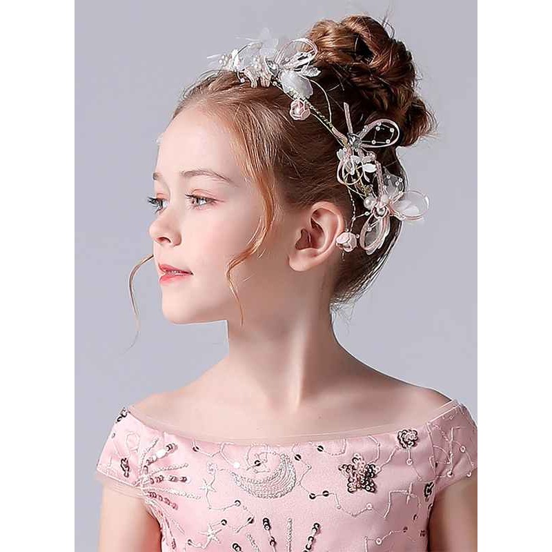 Flower Girl Alloy Headbands