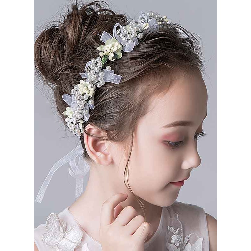 Flower Girl Alloy Headbands