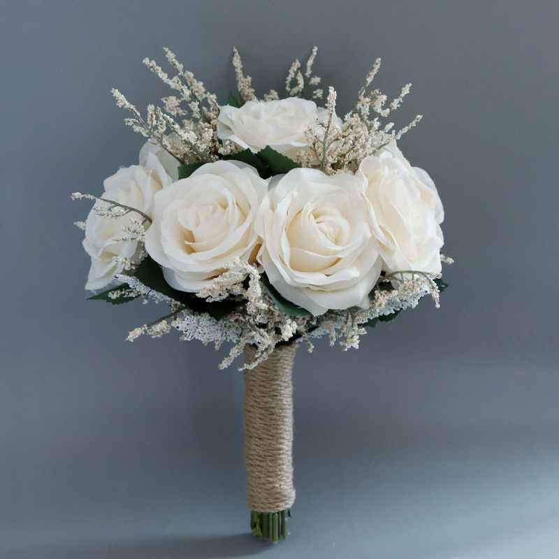 Pretty/Fancy/Fascinating/Graceful Round Silk Flower Bridal Bouquets -