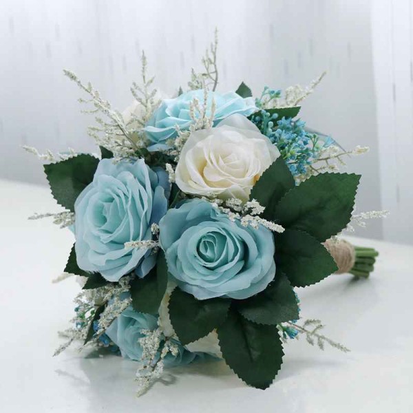 Pretty/Fancy/Fascinating/Graceful Round Silk Flower Bridal Bouquets -