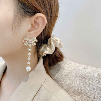 Ladies' Beautiful/Attractive Alloy With Round Rhinestone/Imitation Pearls Fashion jewelry