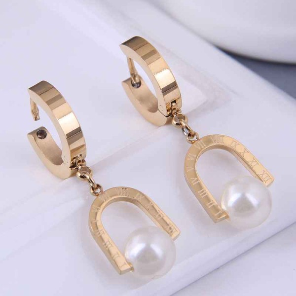 Ladies' Beautiful/Attractive Alloy With Round Pearl Fashion jewelry