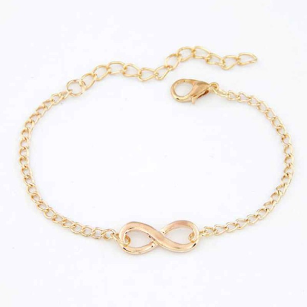 Ladies' Fashionable Alloy With Irregular Rhinestone Bracelets