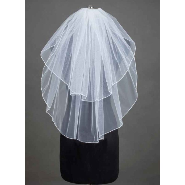 Two-tier Pencil Edge Elbow Bridal Veils