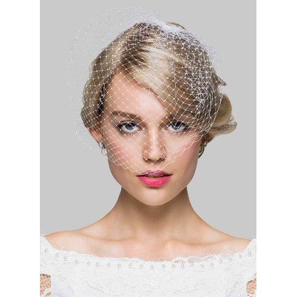 One-tier Birdcage Veils