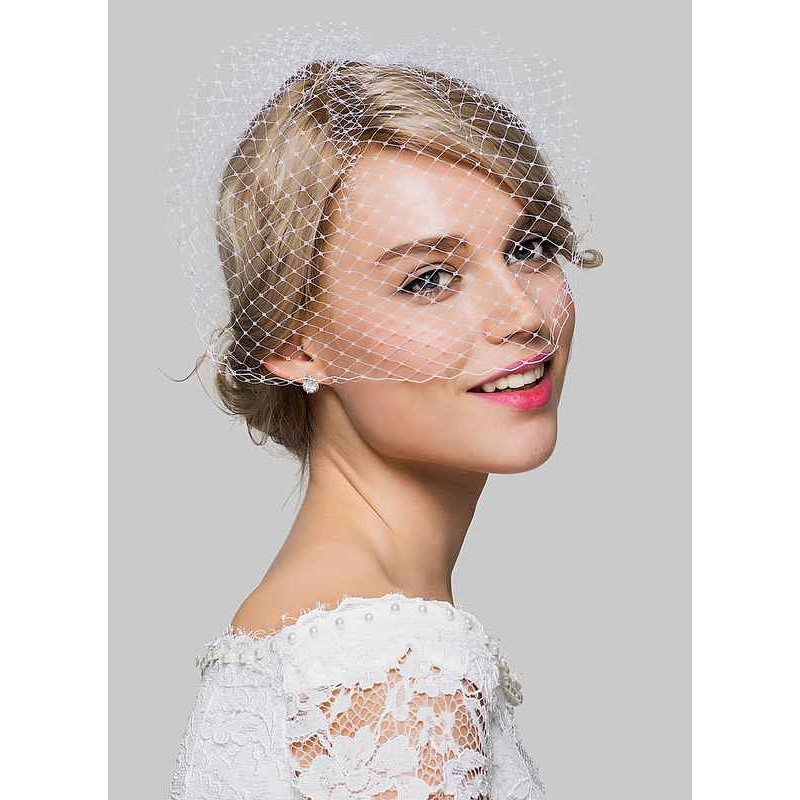 One-tier Birdcage Veils