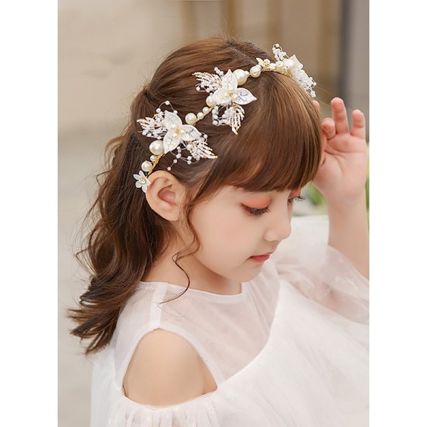 Flower Girl Alloy Headbands